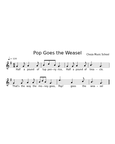 Pop Goes the Weasel preview