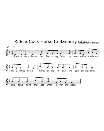 Ride a Cock-Horse to Banbury Cross
