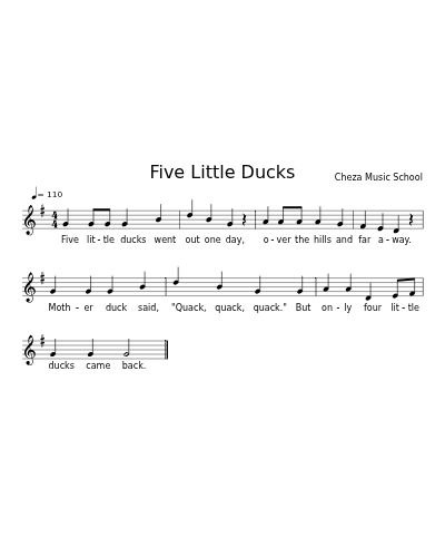 Five Little Ducks preview