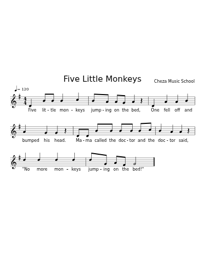 Five Little Monkeys preview