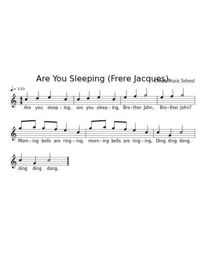 Are You Sleeping (Frere Jacques) preview