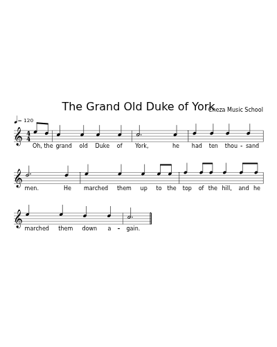 The Grand Old Duke of York