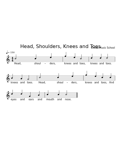 Head, Shoulders, Knees and Toes preview