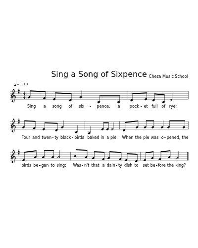 Sing a Song of Sixpence