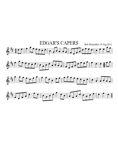 EDGAR'S CAPERS preview
