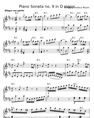 Allegro maestoso (Piano Sonata no. 9 in D major) preview