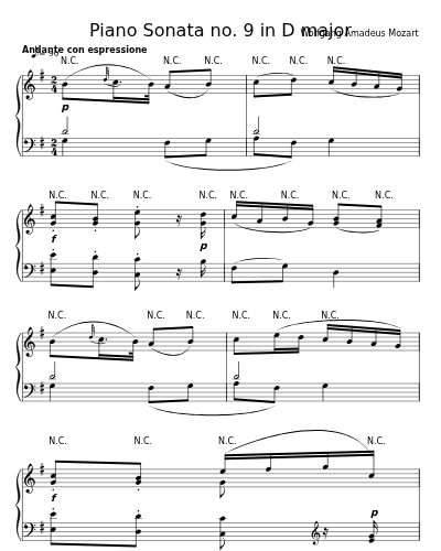 Andante cantabile con espressione (Piano Sonata no. 9 in D major)