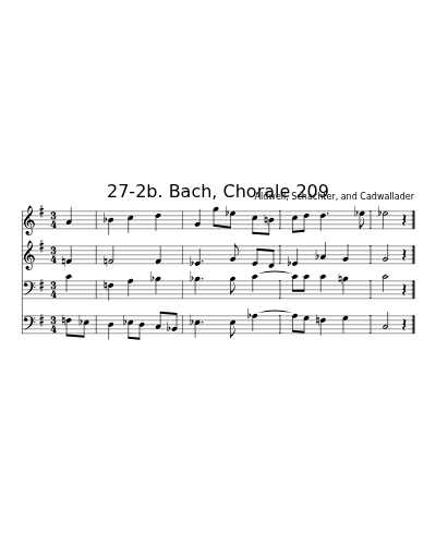 27-2b. Bach, Chorale 209
