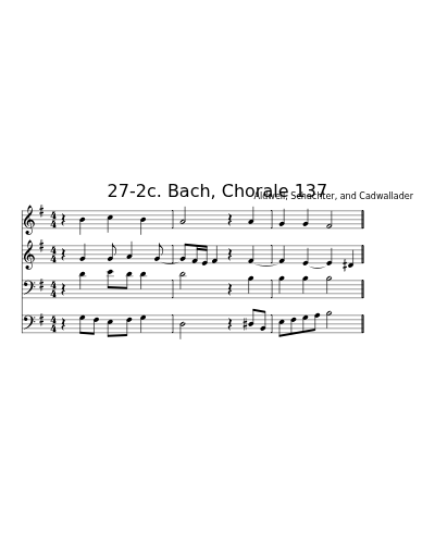 27-2c. Bach, Chorale 137