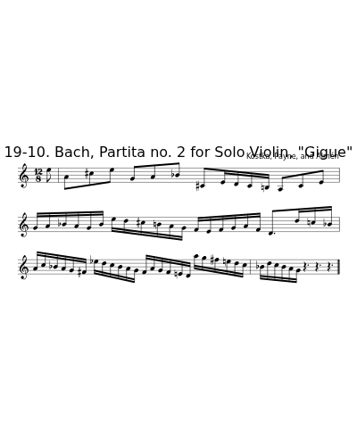 19-10. Bach, Partita no. 2 for Solo Violin, "Gigue"