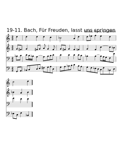 19-11. Bach, Für Freuden, lasst uns springen preview