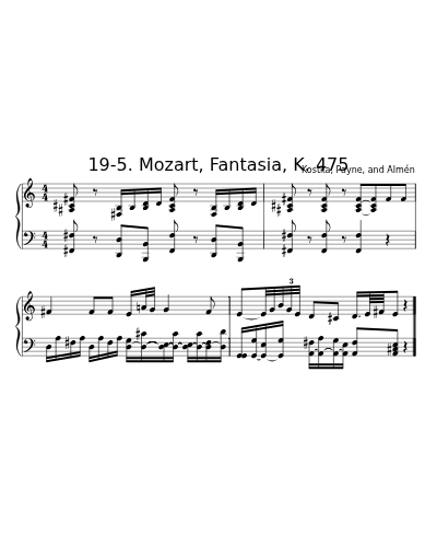19-5. Mozart, Fantasia, K. 475