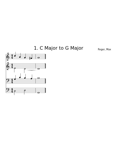 1. C Major to G Major