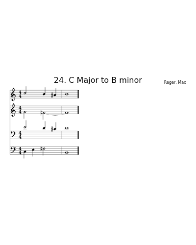 24. C Major to B minor