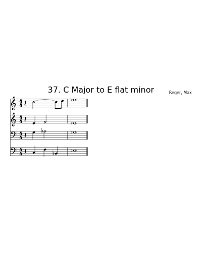 37. C Major to E flat minor