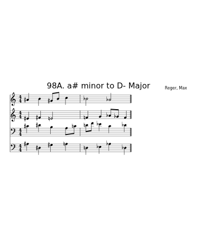 98A. a# minor to D- Major preview