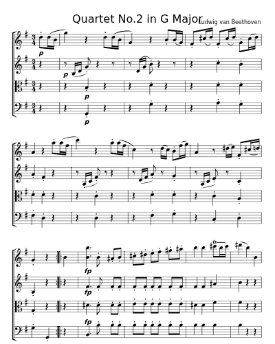 Quartet No.2 in G Major Op.18, No.2, 3rd Movement preview