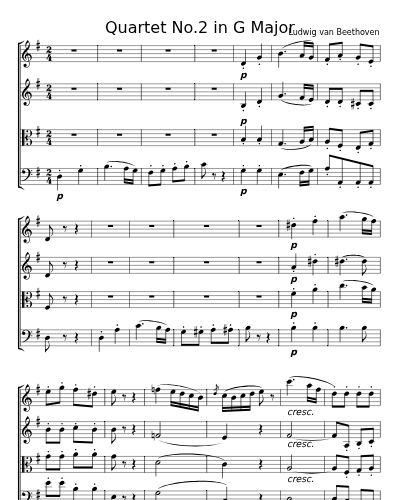 Quartet No.2 in G Major Op.18 No. 2, 4th Movement preview