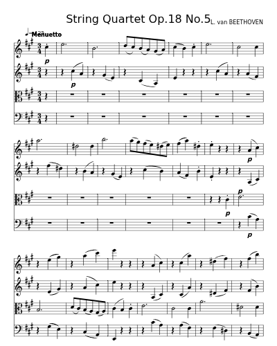String Quartet Op.18 No.5 preview