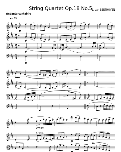 String Quartet Op.18 No.5 preview