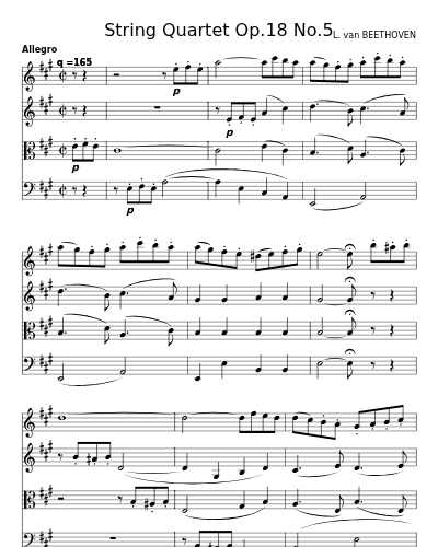 String Quartet Op.18 No.5 preview