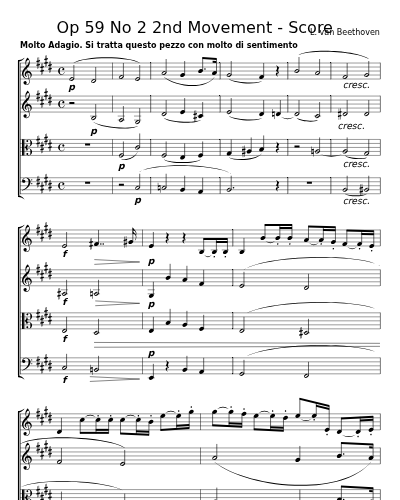 Op 59 No 2   2nd Movement - Score