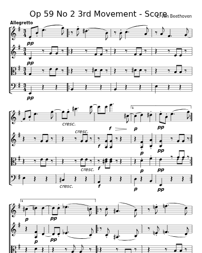 Op 59  No 2  3rd Movement - Score