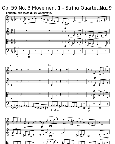 Op. 59 No. 3  Movement 1 - String Quartet No. 9