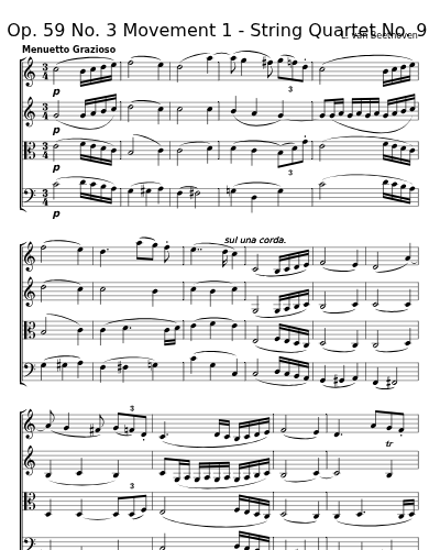 Op. 59 No. 3  Movement 1 - String Quartet No. 9