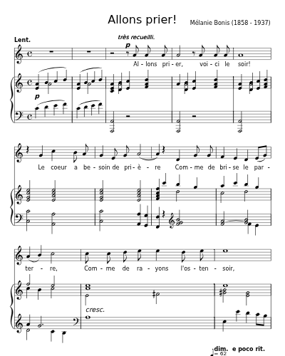 Allons prier! Hymne à Marie (Allons prier!) preview