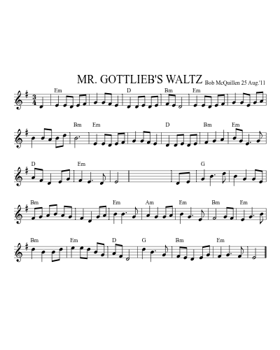 MR. GOTTLIEB'S WALTZ preview