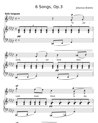 Liebestreu (6 Songs, Op.3) preview