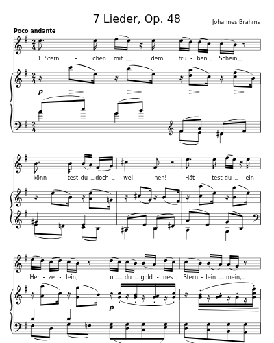 Gold überwiegt die Liebe (7 Lieder, Op. 48) preview