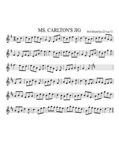 MS. CARLTON'S JIG