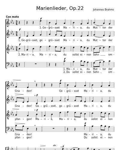 Der englische Gruss (Marienlieder, Op.22) preview