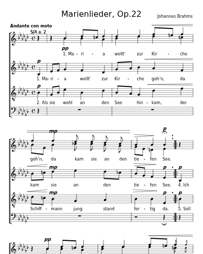 Marias Kirchgang (Marienlieder, Op.22) preview