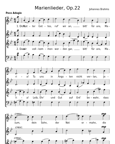 Ruf zur Maria (Marienlieder, Op.22) preview