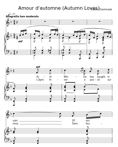 Amour d'automne (Autumn Loves) preview