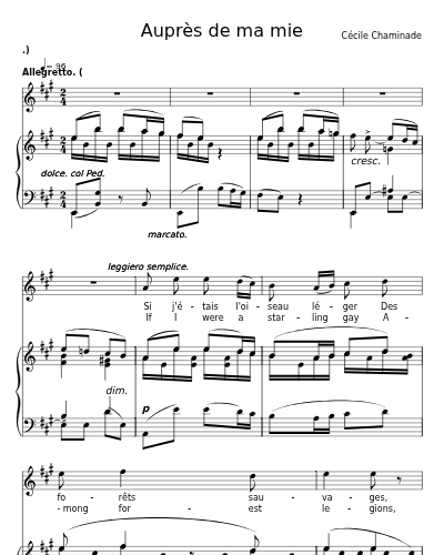 Auprès de ma mie preview