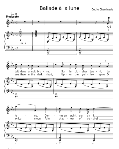 Ballade à la lune