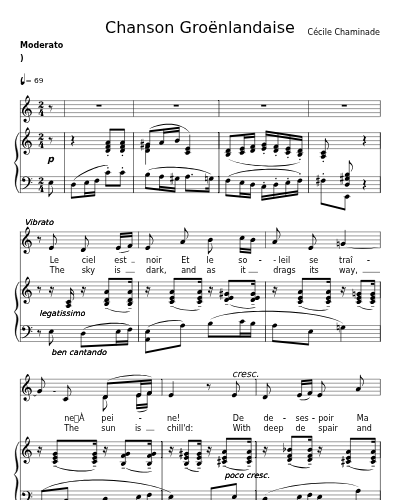 Chanson Groënlandaise