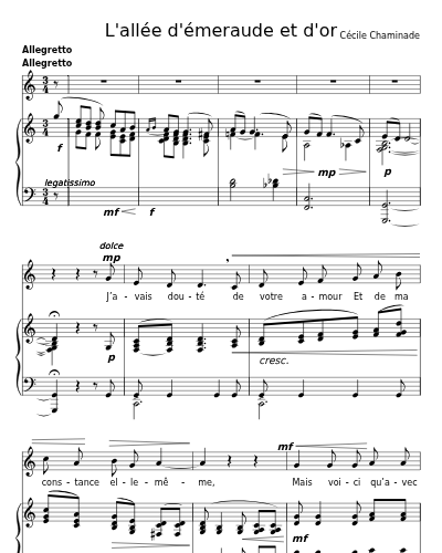 Alleluia (L'allée d'émeraude et d'or)