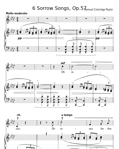 Oh, Roses for the flush of youth (6 Sorrow Songs, Op.57)