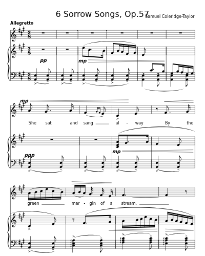 She sat and sang alway (6 Sorrow Songs, Op.57)
