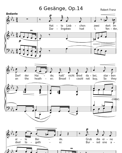 Volkslied (6 Gesänge, Op.14) preview