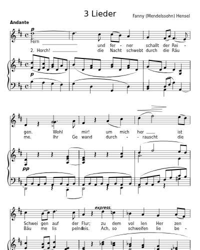 Sehnsucht (3 Lieder) preview