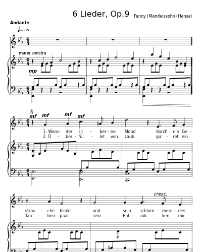 Die Mainacht (6 Lieder, Op.9) preview