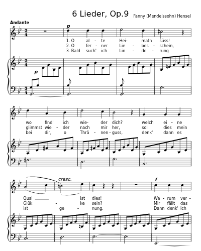 Ferne (6 Lieder, Op.9) preview