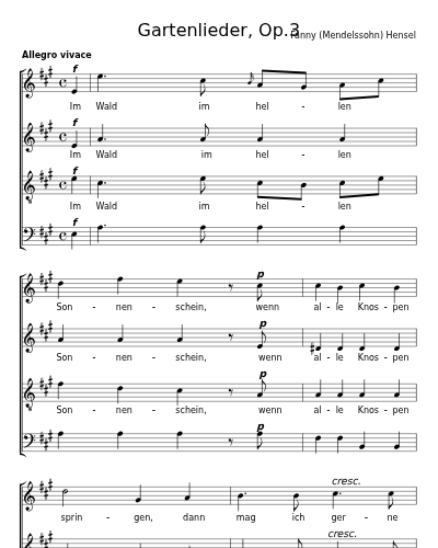 Im Wald (Gartenlieder, Op.3) preview