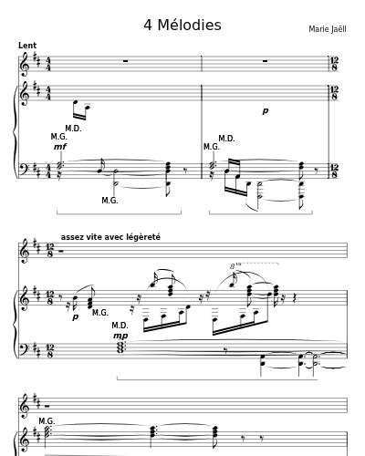 Les petits oiseaux (4 Mélodies) preview